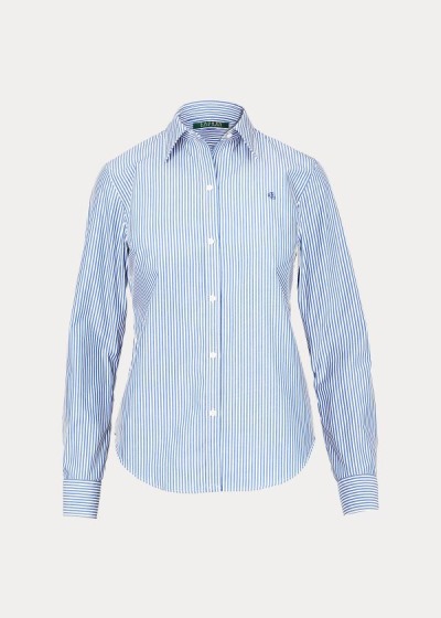 Ralph Lauren Cotton Button-Down Skjorter Dame Danmark (QEAYM4375)